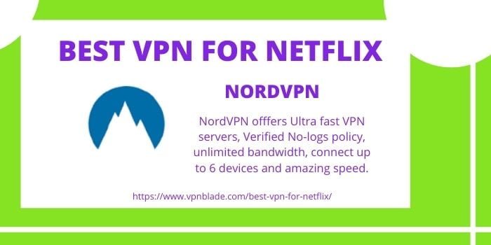 Best VPN for Netflix- NordVPN