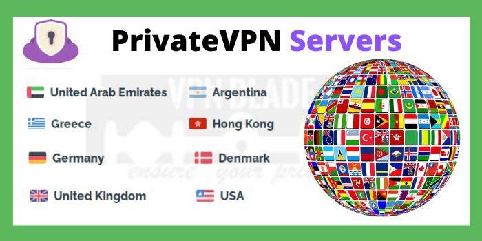 PrivateVPN Servers