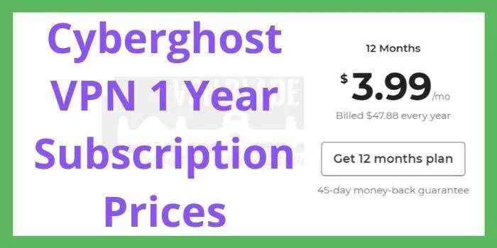 Cyberghost VPN 12 Months Subscription