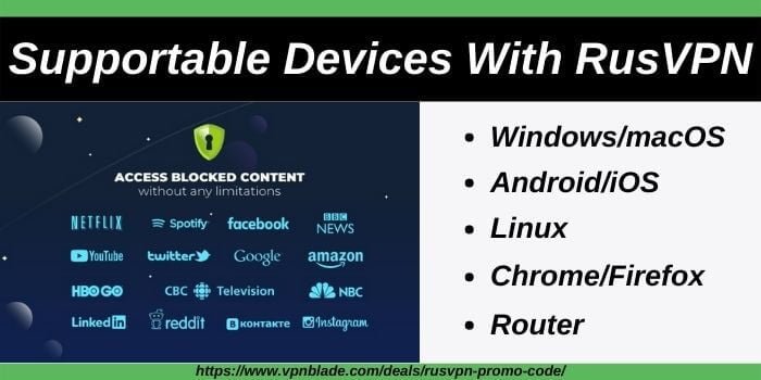Supportable Devices Of RusVPN