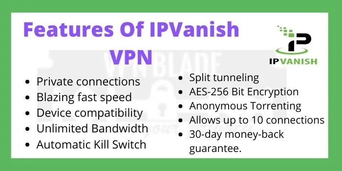 Features Of IPVanish VPN