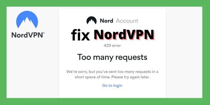 NordVPN 429 Too Many Request