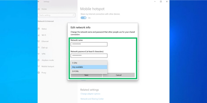 Edit Hotspot Network Information
