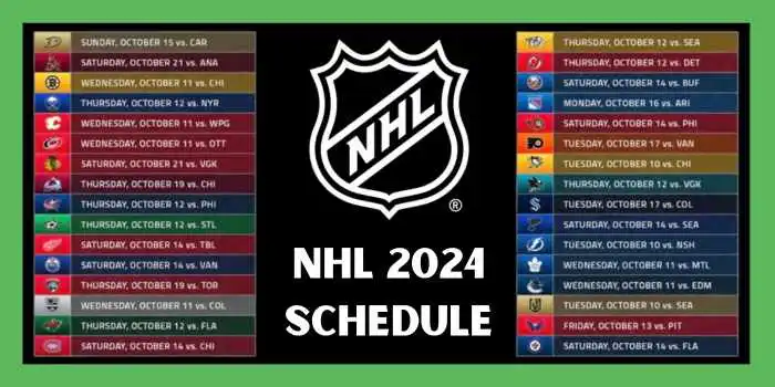 NHL 2025 Schedule