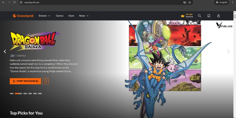 Crunchyroll - best aniwave alternative for safe streaming