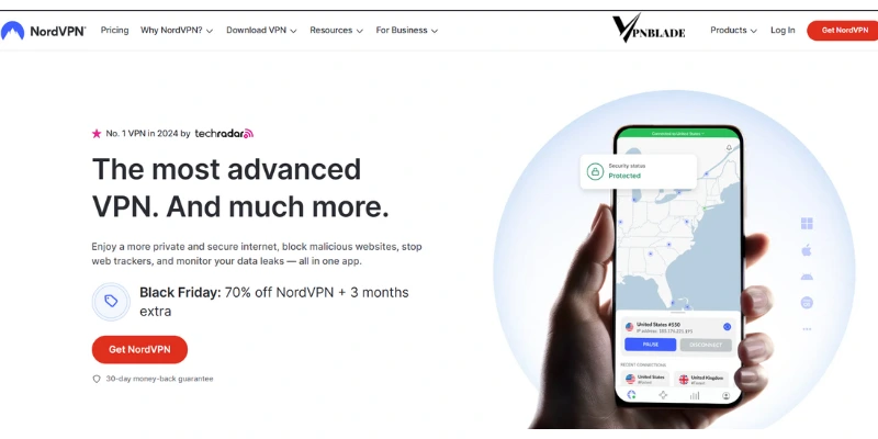 NordVPN - best VPN for streaming sites like HDToday