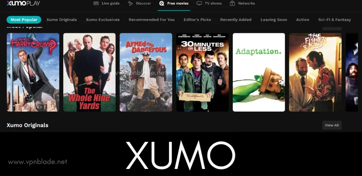 xumo is legit myflixer alternative